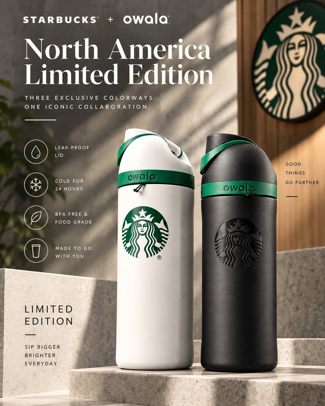 Owala 水壺 Starbucks X Owala 星巴克 招牌 聯名水壺 全新