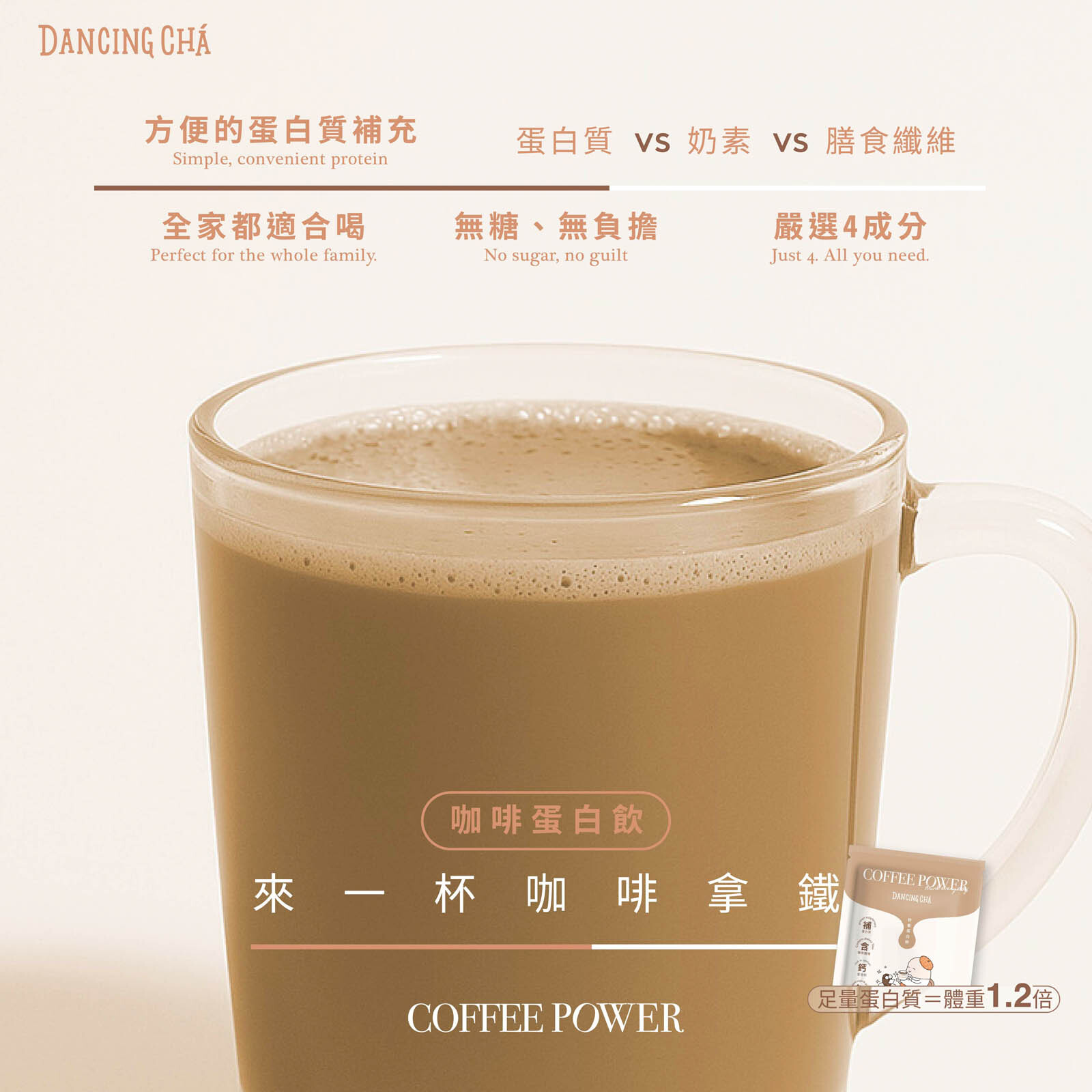 咖啡拿鐵蛋白粉｜35g x 10入