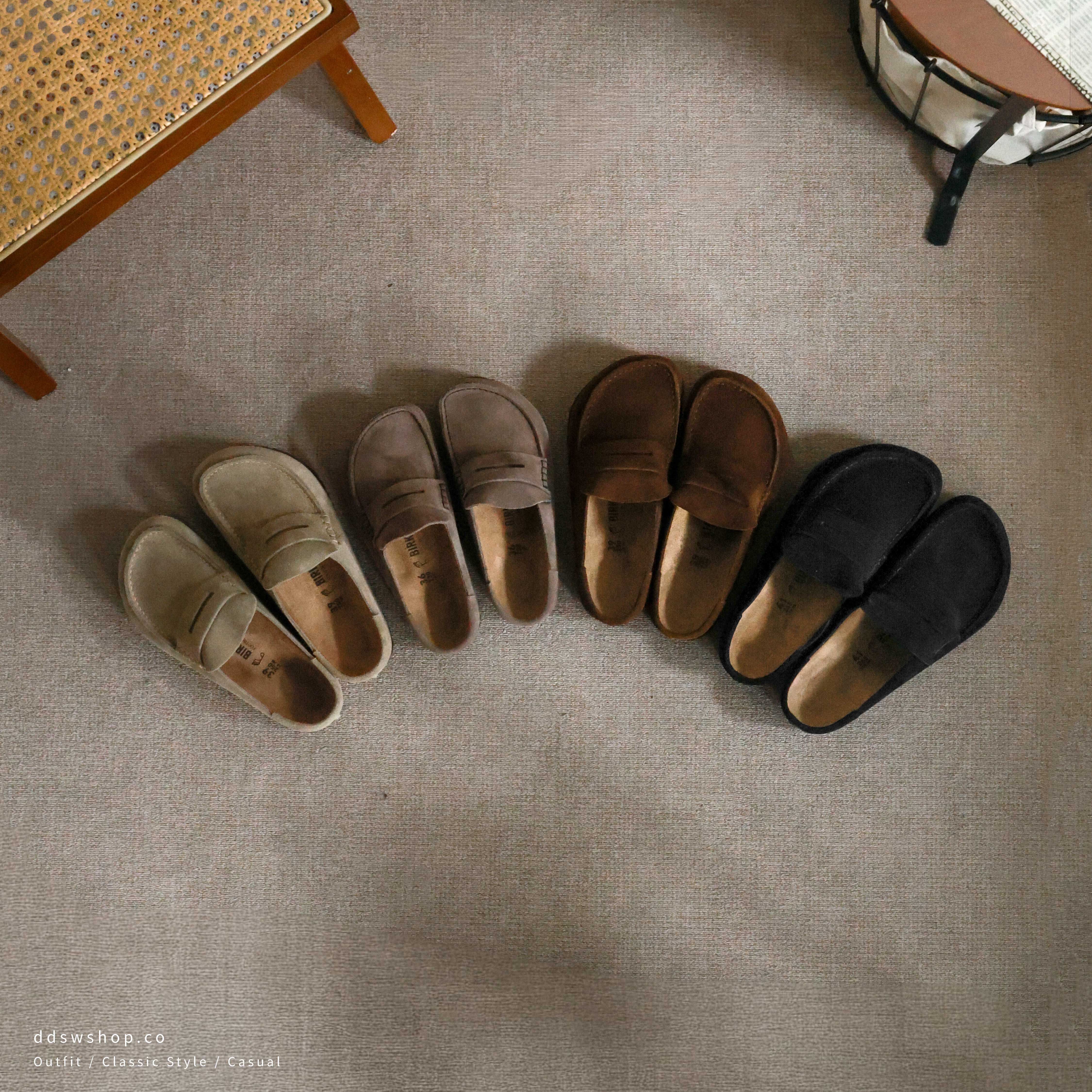 "限時折扣" Birkenstock Naples Wrapped Suede Leather "Taupe" 勃肯 拖鞋 麂皮