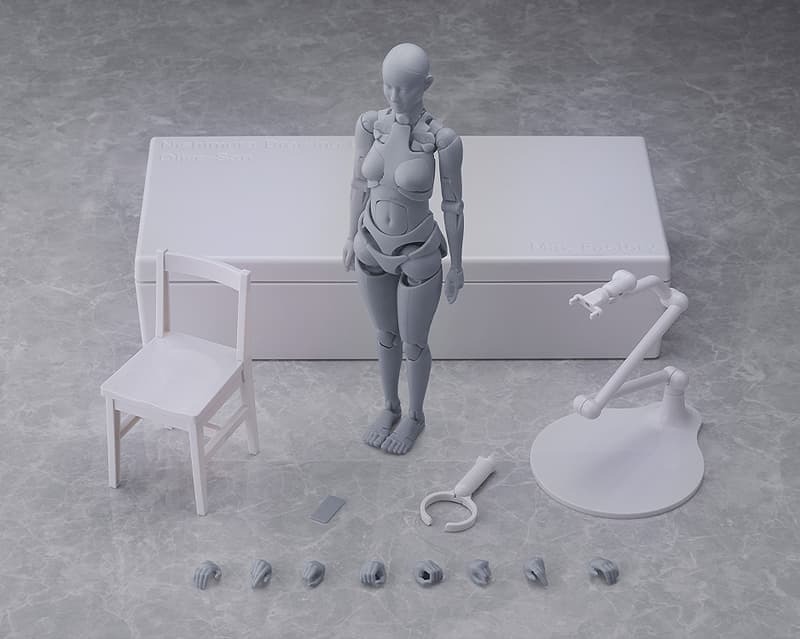 Max Factory 代理版 可動 西村式素描人偶 OLIVE GRAY