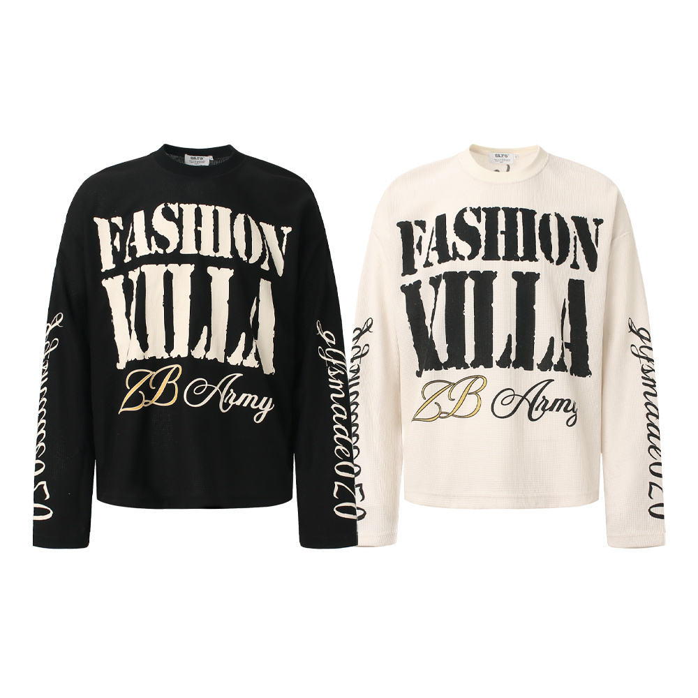 《S.V》FASHION印花字母長T