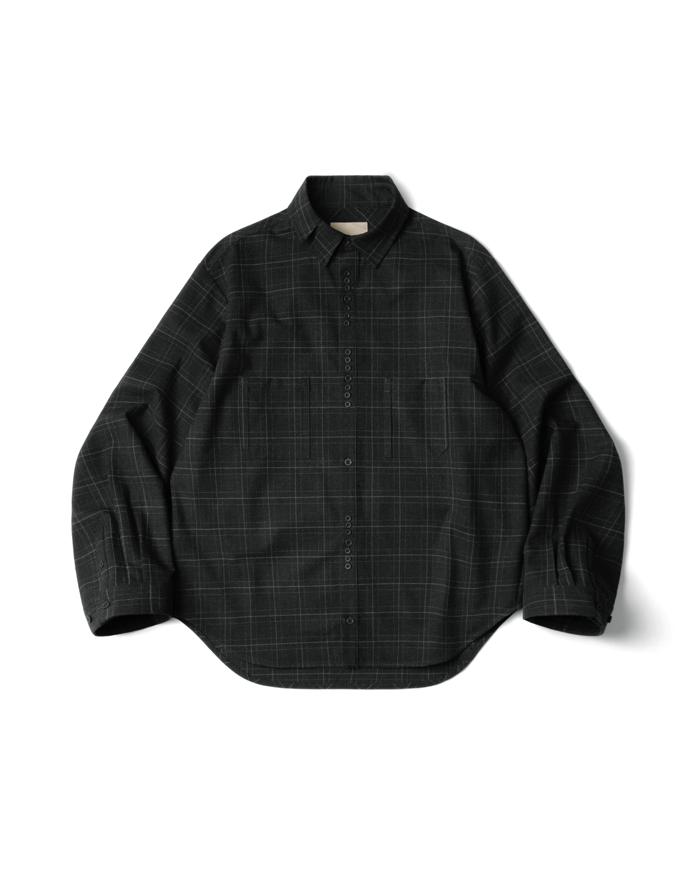GOOPiMADE DS-X 格紋長袖襯衫 - D-GRAY
