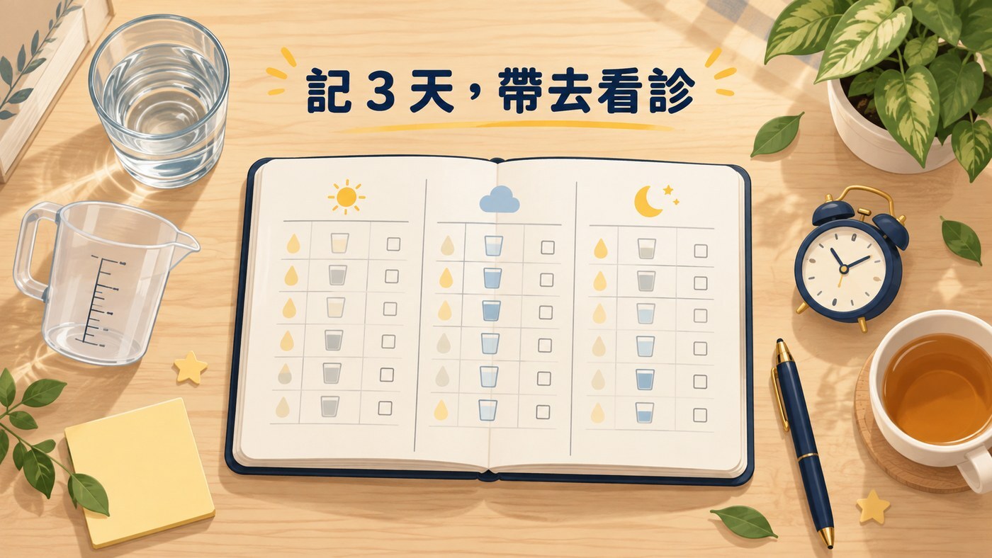 記 3 天排尿日記,帶去看診