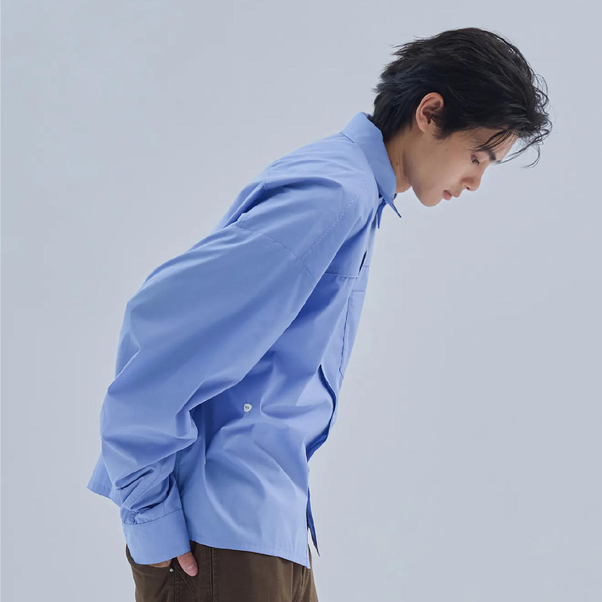 MELSIGN x plain-me Messy Order Shirt 剪裁多扣襯衫