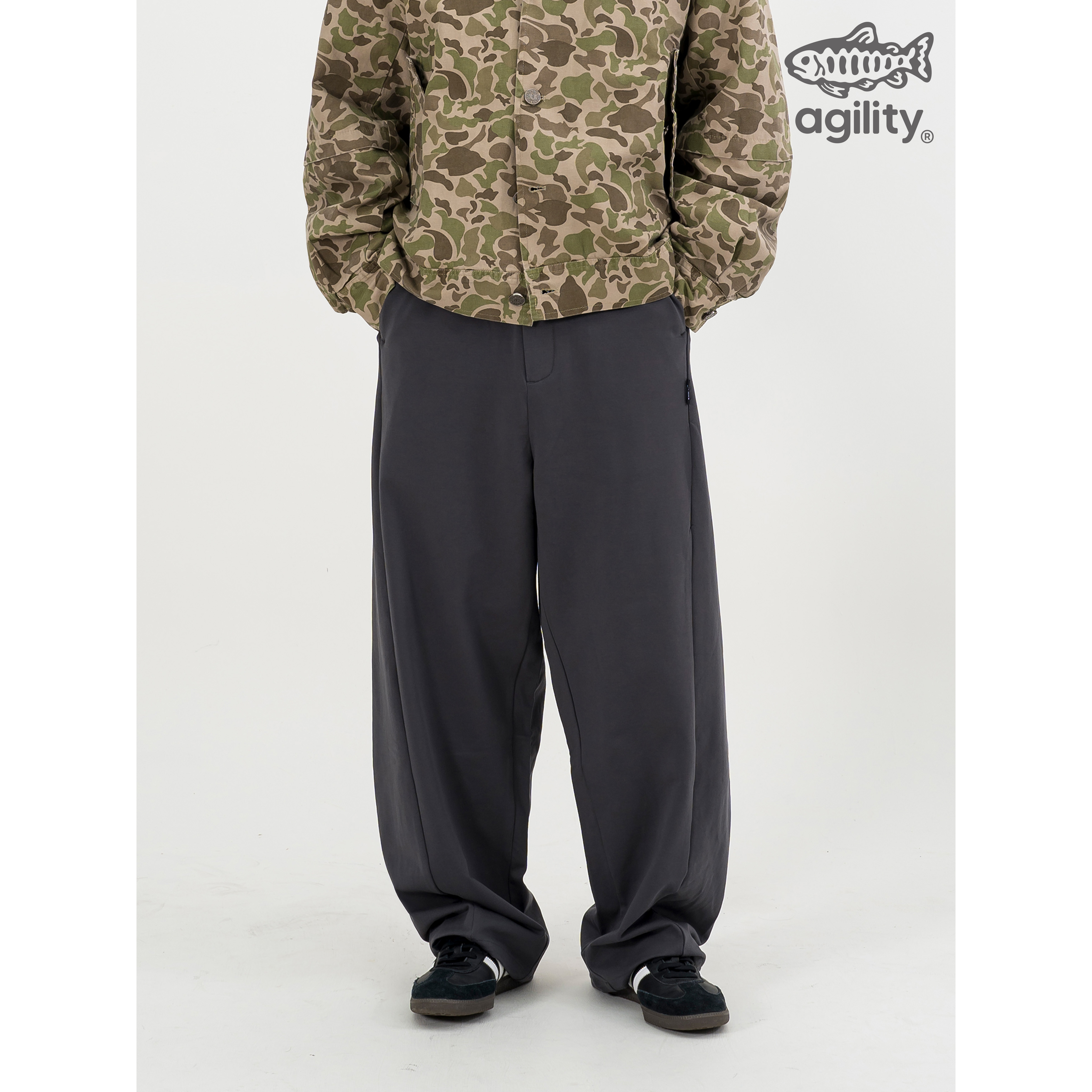 AGILITY Curved Cotton Pants 剪裁闊腿 彎刀棉褲 [P68S]