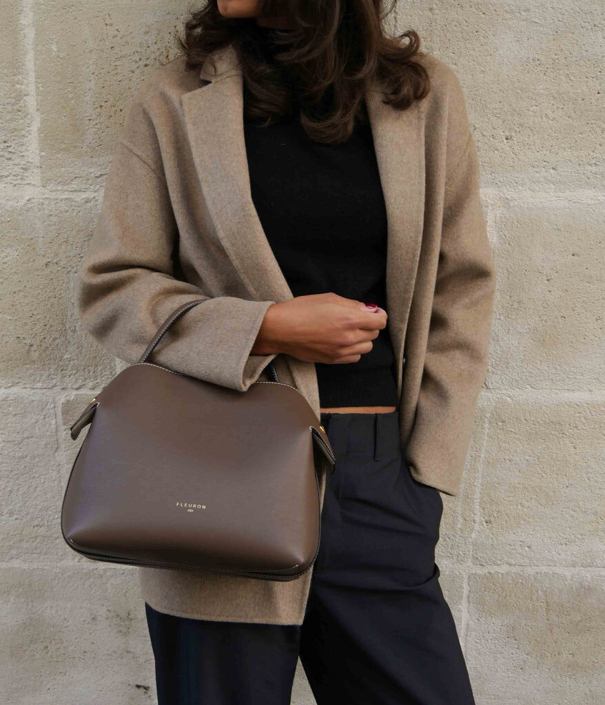1FL1018-021 [FLEURON] Swann Taupe Fonce #MAF03VL1312DKT (EU)