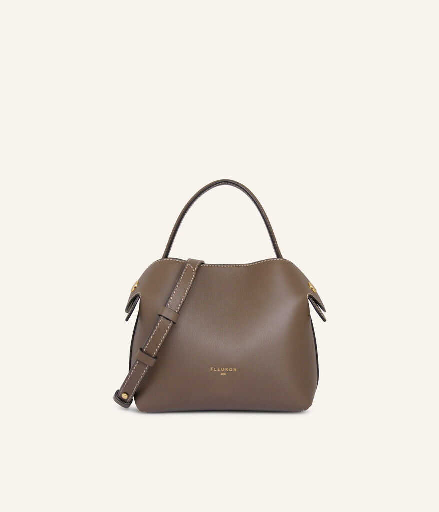 1FL1018-054 [FLEURON] Mini Swann Taupe Fonce #MAF04VL1312DKT (EU)