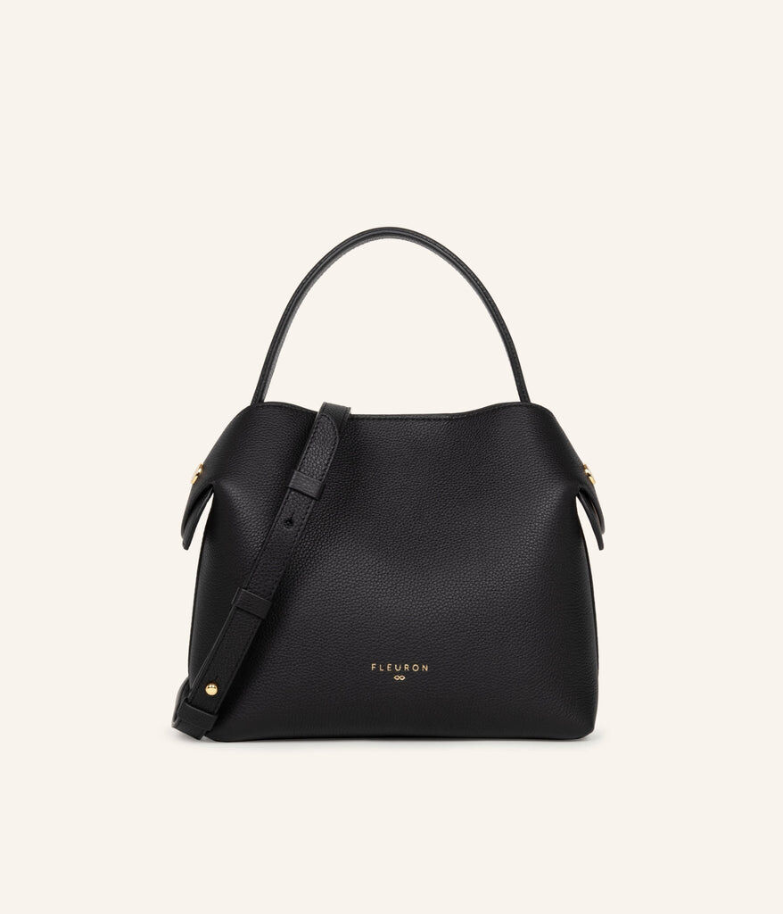 1FL1018-064 [FLEURON] Medium Swann Noir #MAF06VG0303BLK (EU)