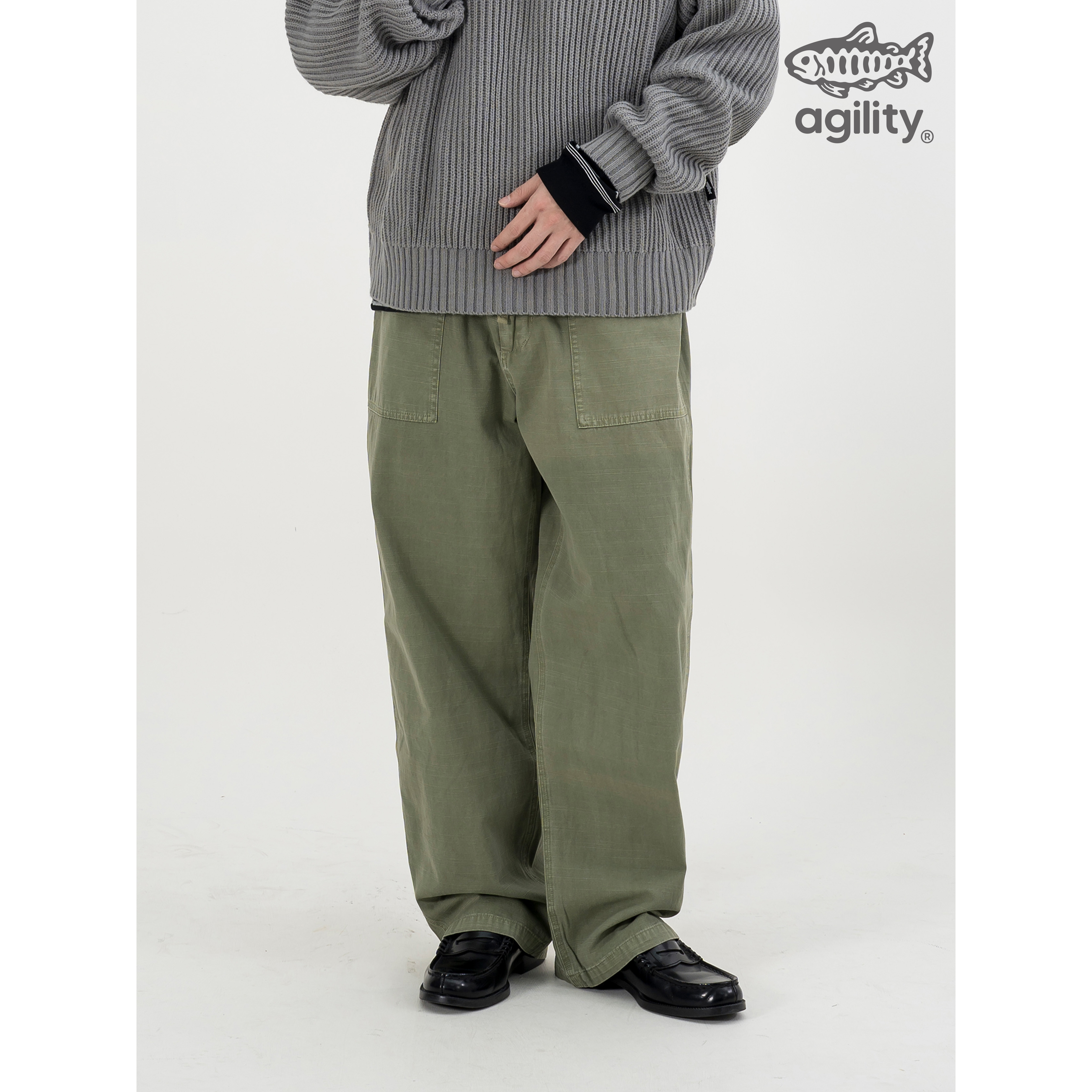 AGILITY Washed OG107 Baker Pants 重水洗 甲板長褲 [OG107]