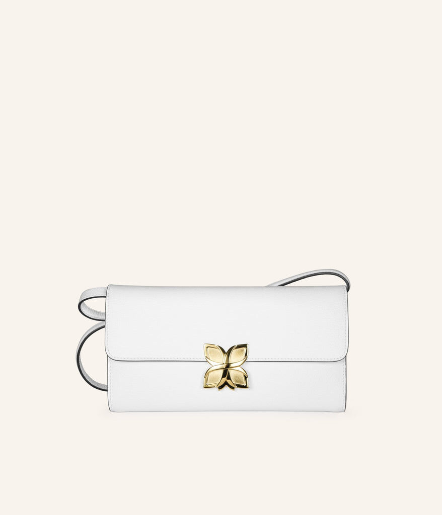 1FL1018-283 [FLEURON] Hortensia Clutch Blanc Casse #MAF19VG1001OWH (EU)