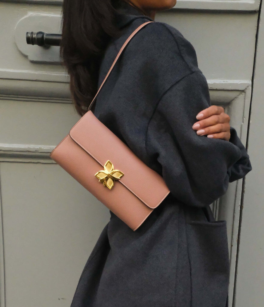 1FL1018-287 [FLEURON] Hortensia Clutch Rose Terracotta #MAF19VG1516RTR (EU)