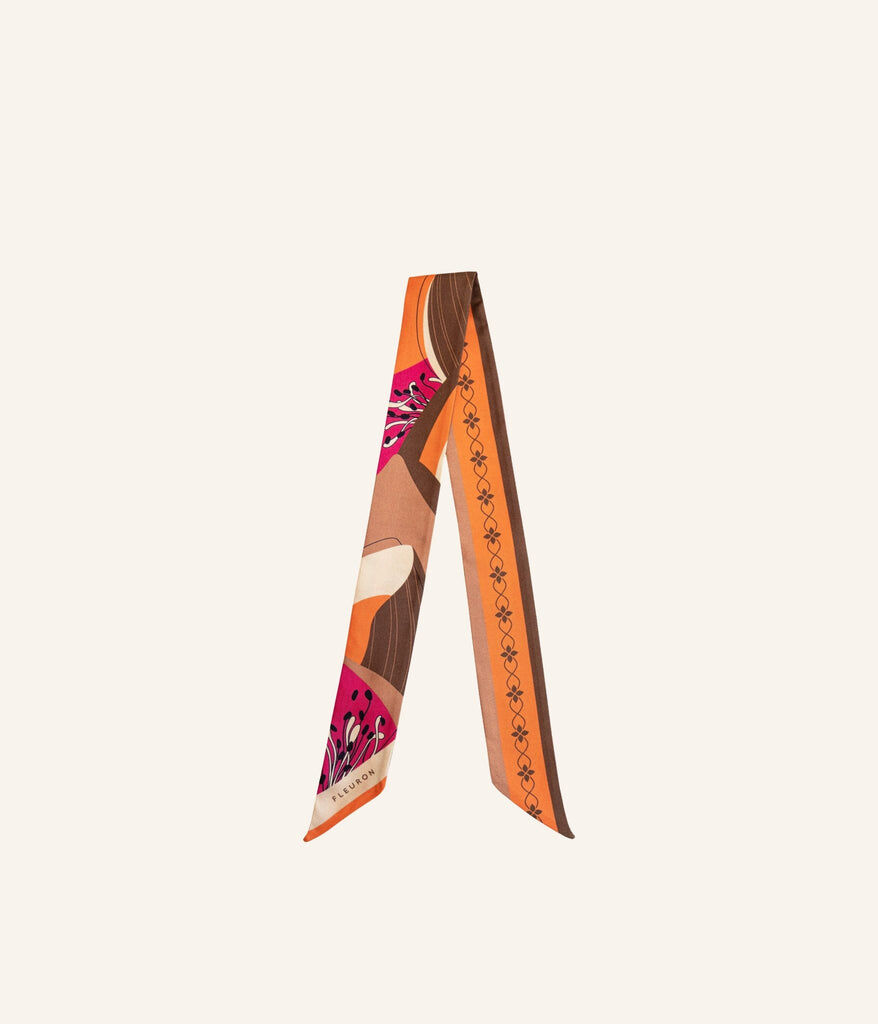 1FL1018-503 [FLEURON] Bloom Bandeau 5x90cm Mandarine #TXF02SK1459MDN (EU)