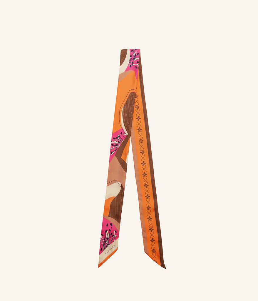 1FL1018-506 [FLEURON] Bloom Bandeau 5x120cm Mandarine #TXF03SK1459MDN (EU)