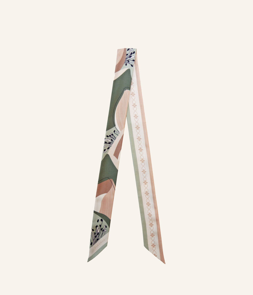 1FL1018-508 [FLEURON] Bloom Bandeau 5x120cm Vert Amande #TXF03SK6323AGR (EU)