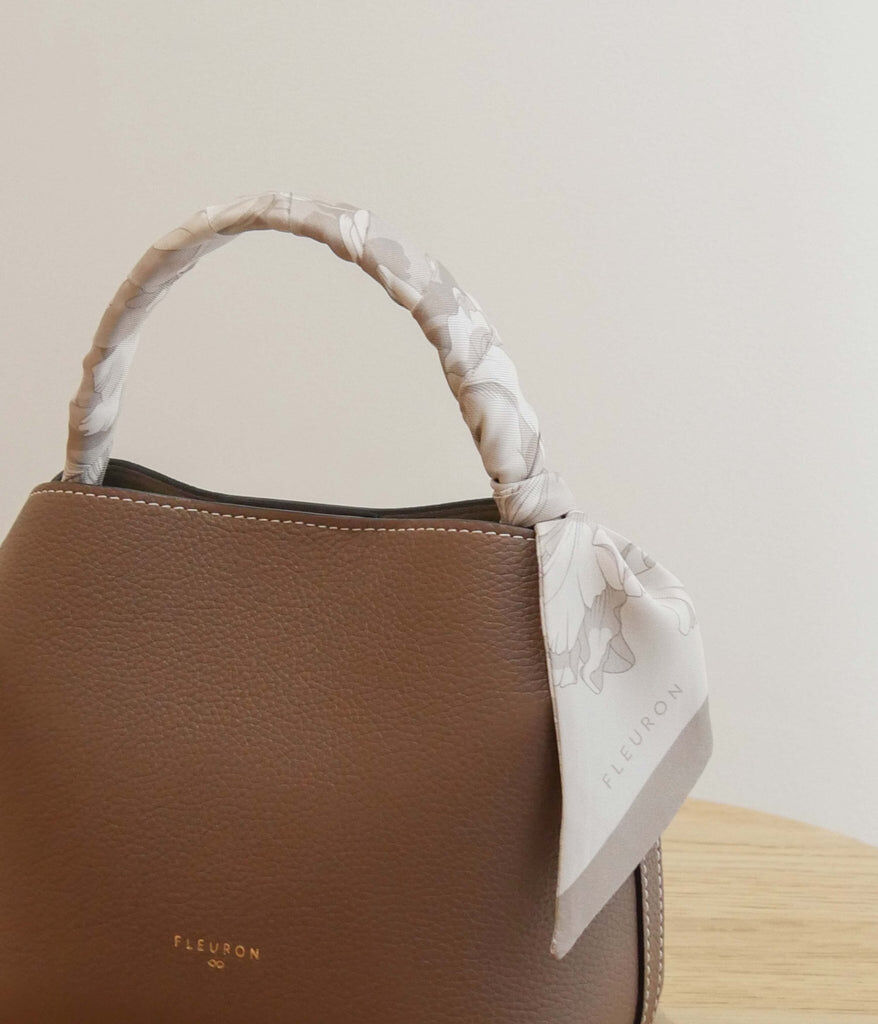 1FL1018-509 [FLEURON] La delicatesse Bandeau 5x90cm Taupe #TXF04SK0808MOL (EU)