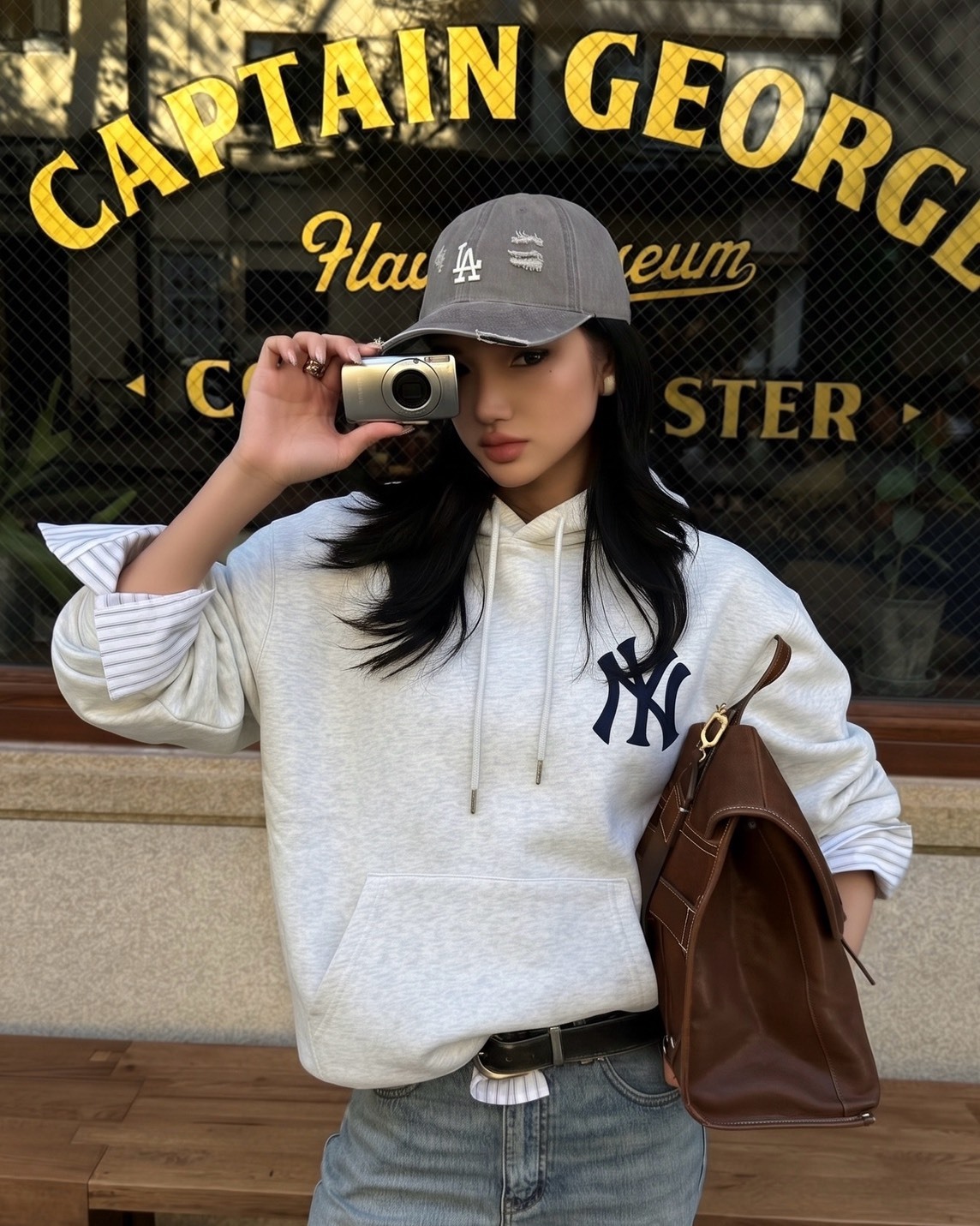 MLB 美國職棒大聯盟 刺繡 小標 背後 印花 帽T 七款