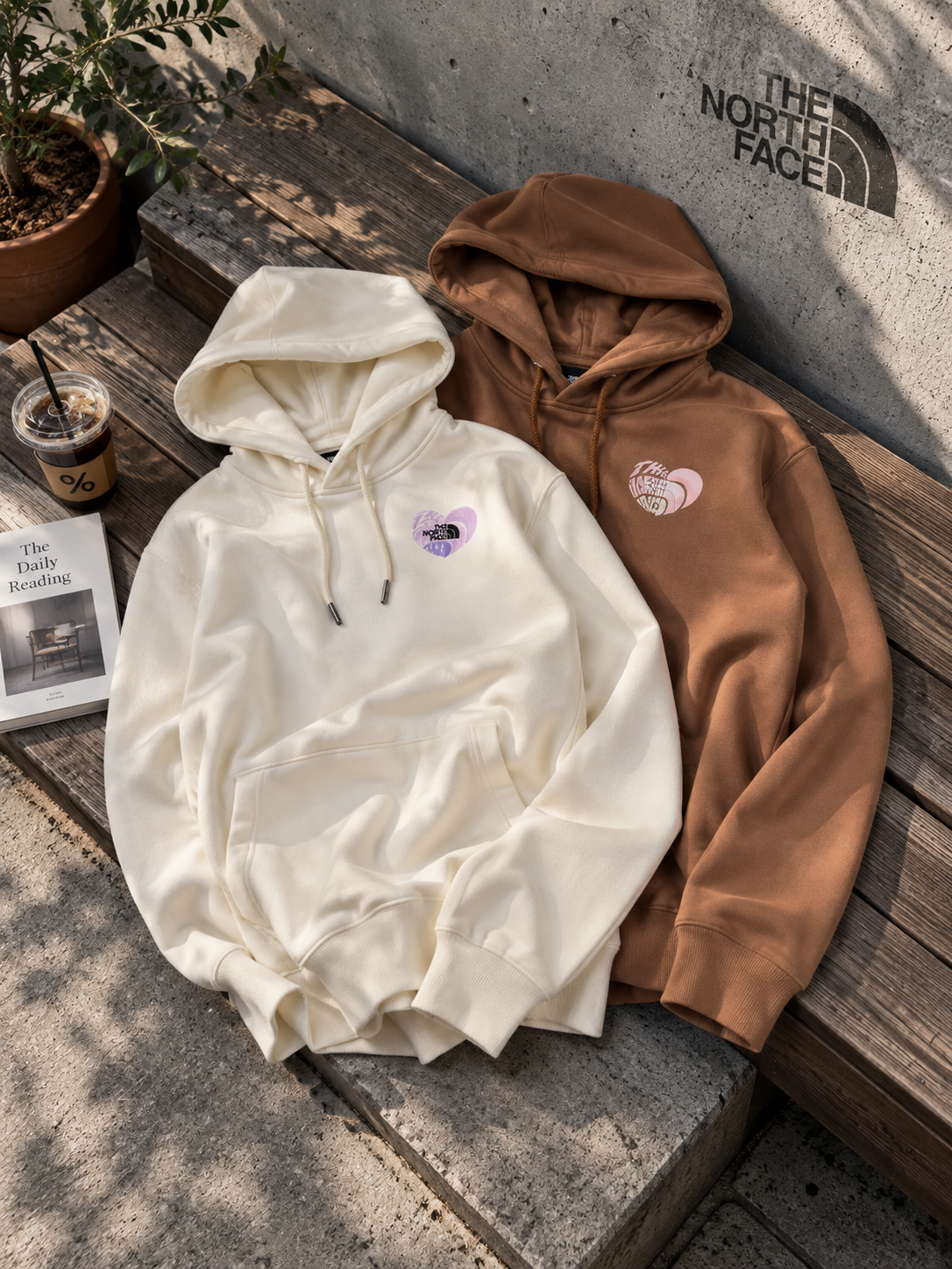 #現貨 The North Face HOODIE 心型刺繡LOGO印花長袖 帽T NF0A8D7SQLI NF0A8D7S6IH