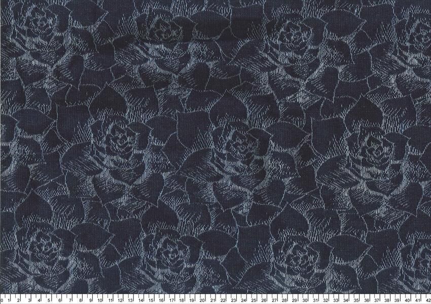 水洗提花牛仔布261015-008（一尺）