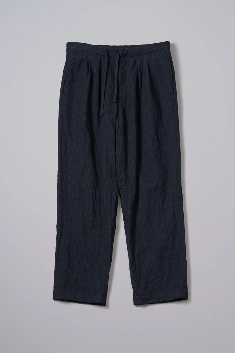 KAPTAIN SUNSHINE WOOL STRIPE EASY TROUSERS