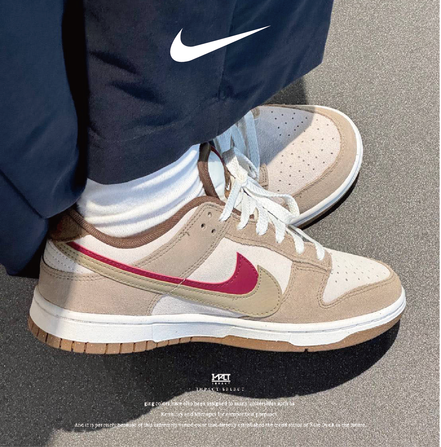Nike Dunk Low SE Double Swoosh  奶咖紅雙勾 JA4405-161