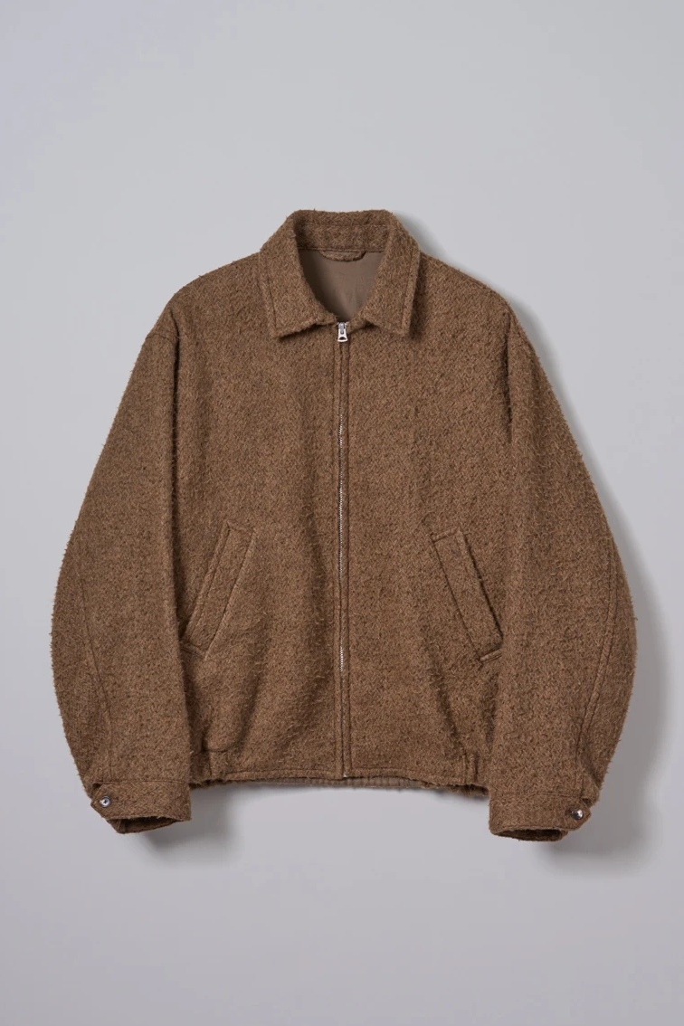 KAPTAIN SUNSHINE NAPPING WOOL ZIP BLOUSON