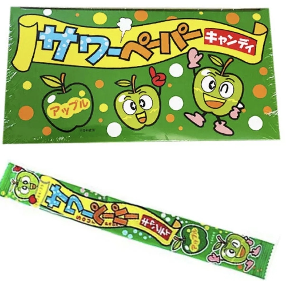 【長線好評】JP 青蘋果風味長條酸糖 6條 7238 TK261015