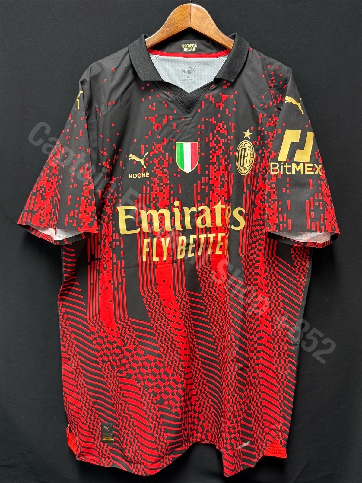 (Boxset) AC Milan 2023 Puma x Koche Home Authentic Player Shirt