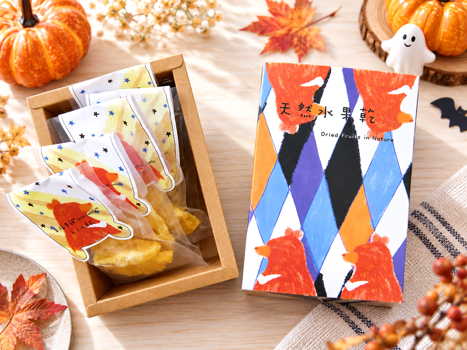 Magician Bear - Book Style Dried Fruits Gift Box - 5 packs