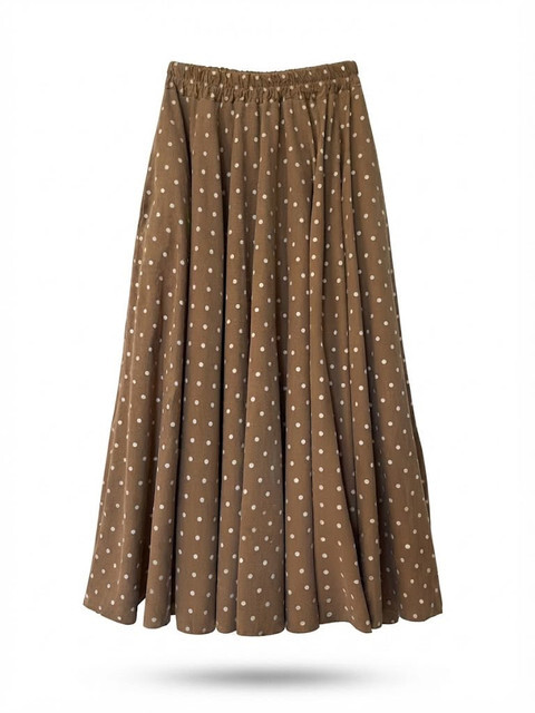 1SO1017-187 [SUNNY STUDIO] 波點印花絲絨裙 #142168 Velours Pois (EU)