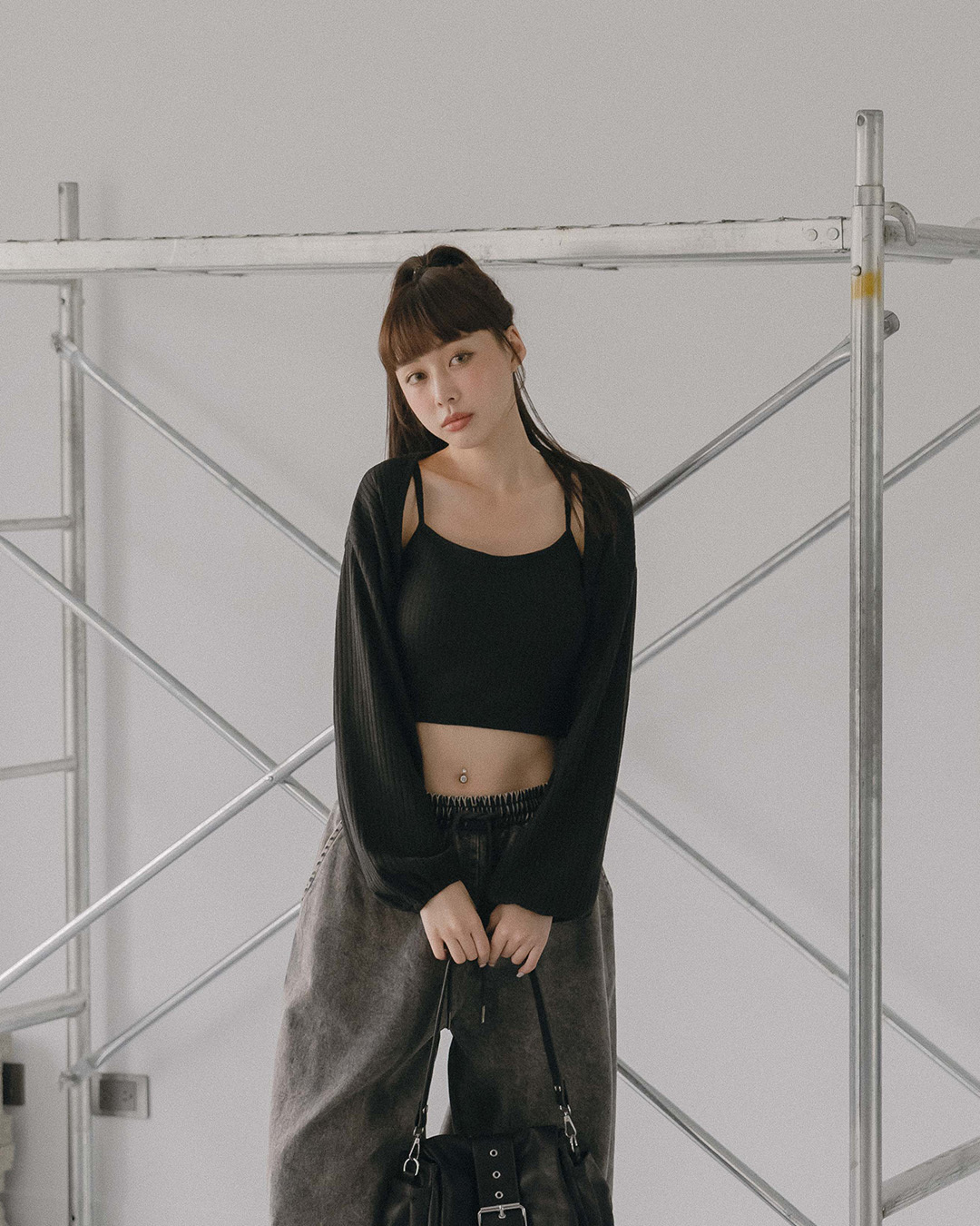 Two-piece knitted bra top vest, available in three colors【01140116】in stock+pre-order