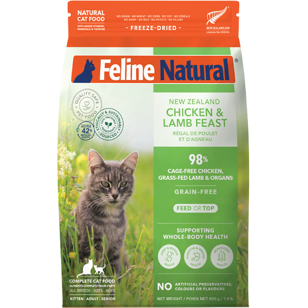 Feline Natural F9 凍乾貓-雞肉羊肉盛宴320g 320g/800g (新登埸)