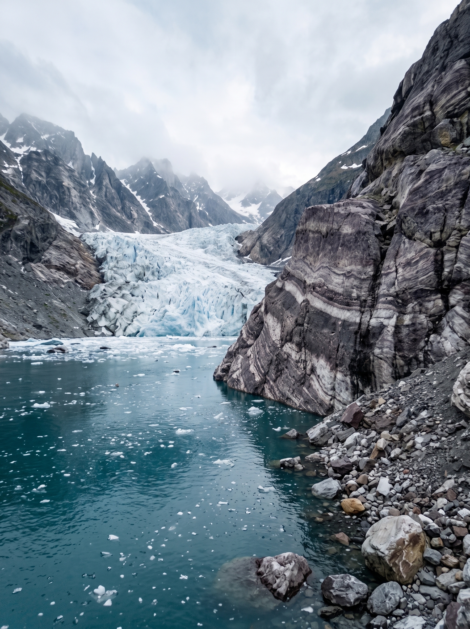 挪威水源地的岩層