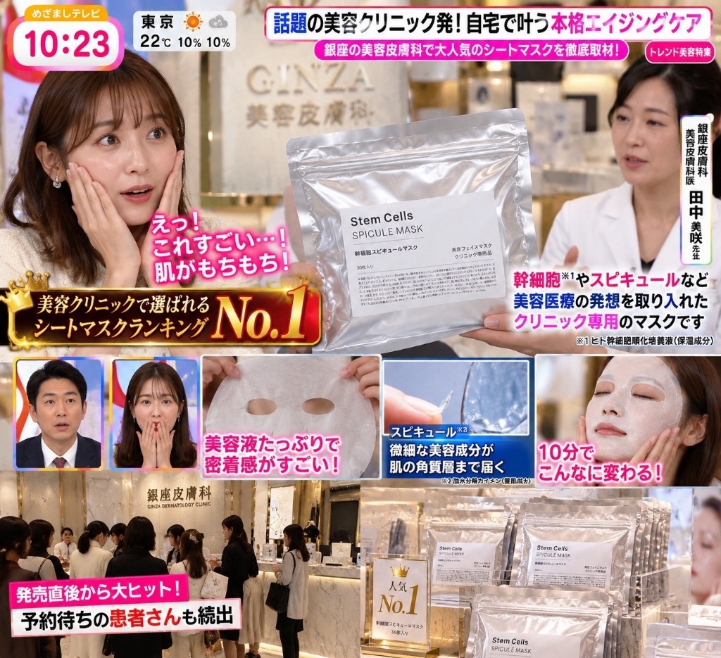 WSBB13096  東京銀座皮膚科院內處方專用 CPR血 清幹 細胞緊緻亮白面膜（療程用）x 30枚入（12月中旬）