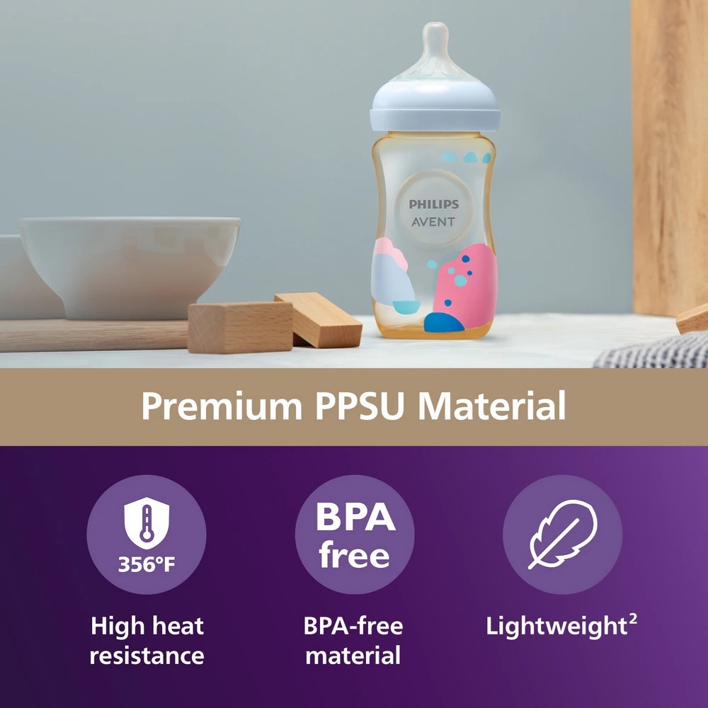 【Philips Avent】Natural Response PPSU Baby Bottle x 2 (9oz) [3-6m]