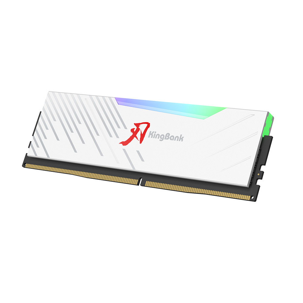 KingBank KRRW DDR5 6000MHz 16GB*2 RGB Heatsink CL30/36 記憶體 -白色