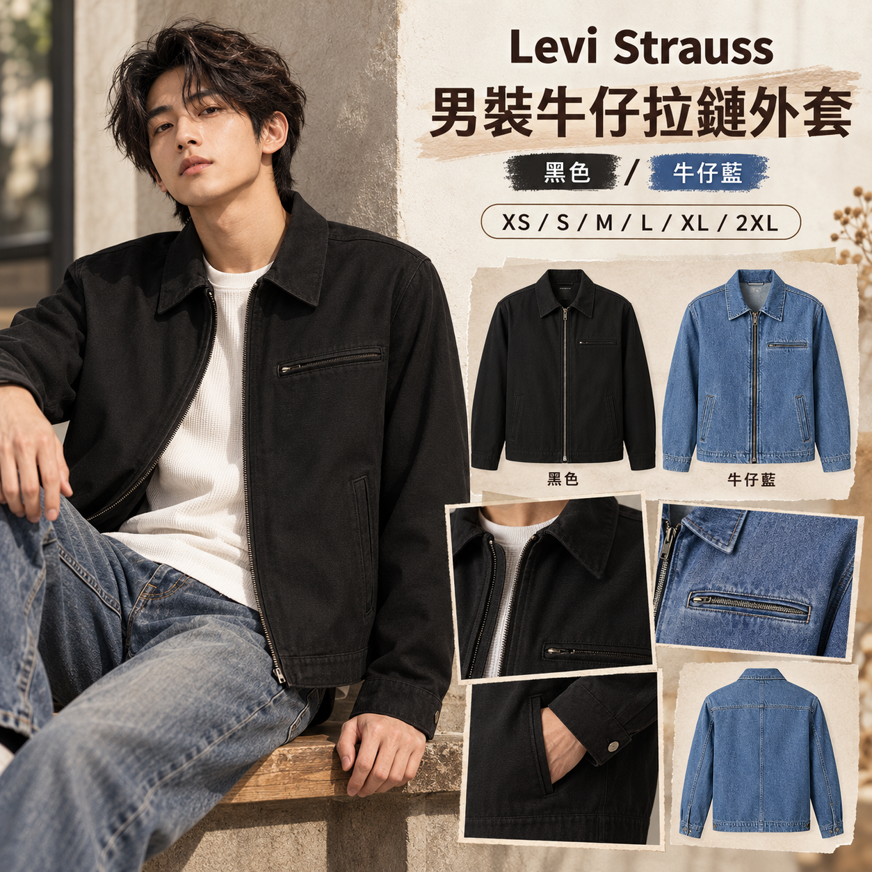 【預購】Levi Strauss N101608 男裝牛仔外套