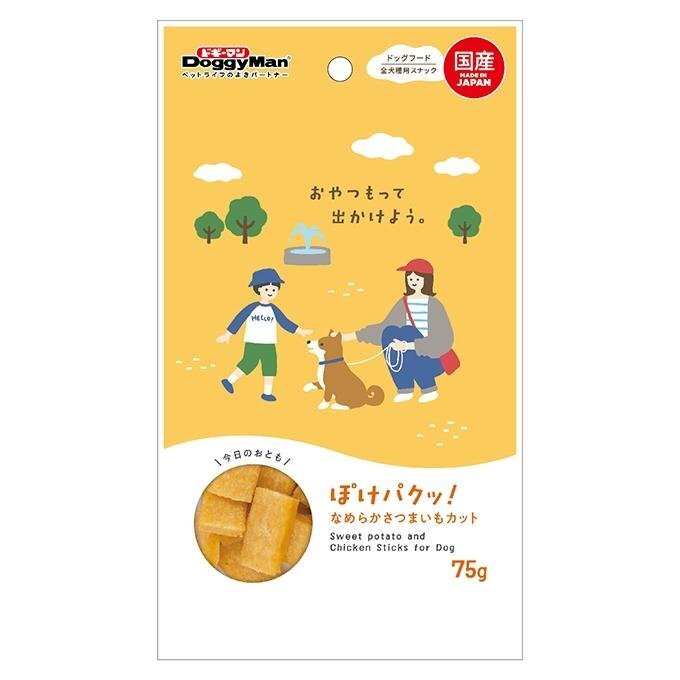 Doggyman 狗小食．PokePakku 雞肉紅薯塊75g