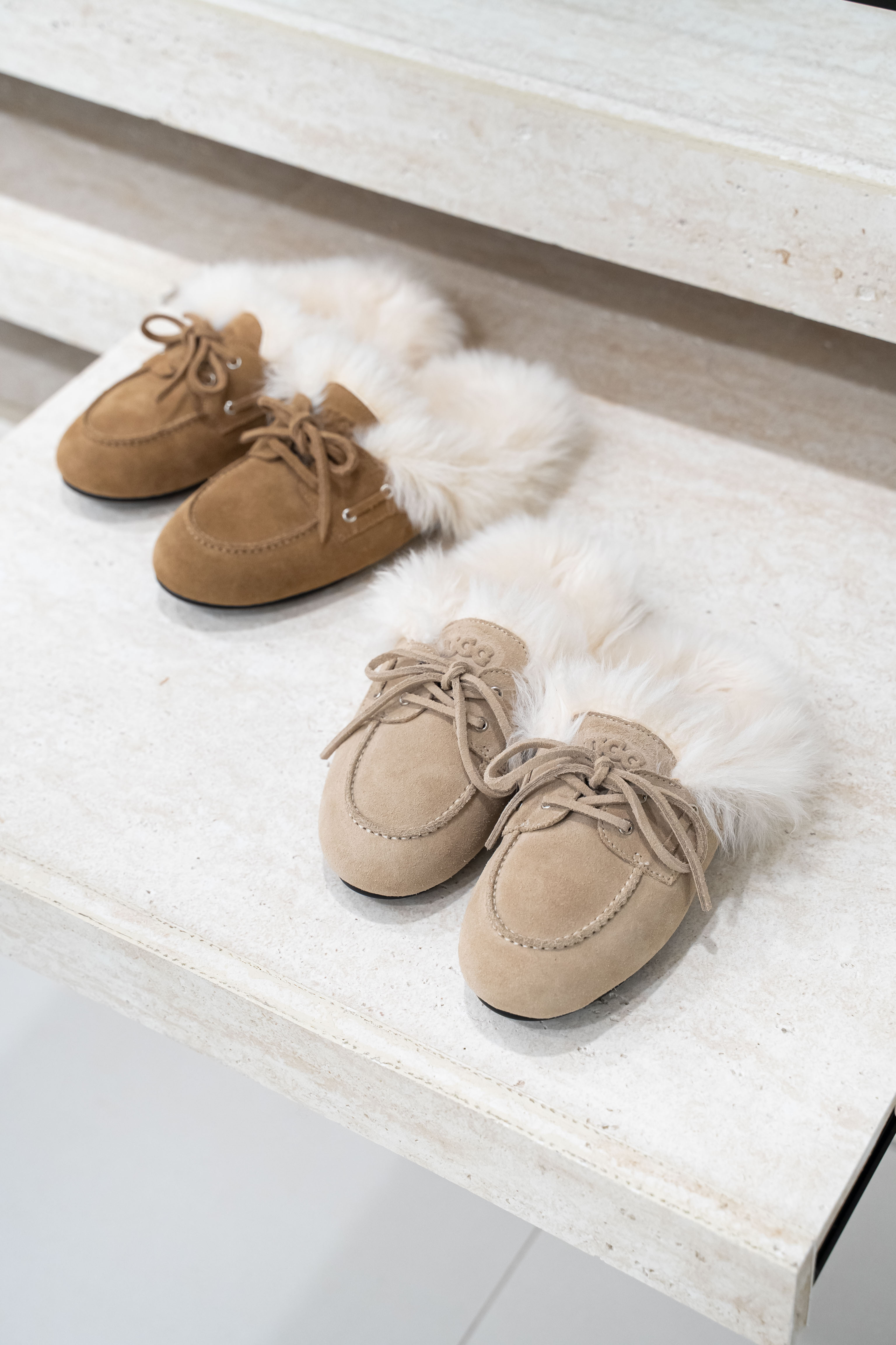 【2色入】UGG Ozlana 2026AW Shearling Lace Slipper
