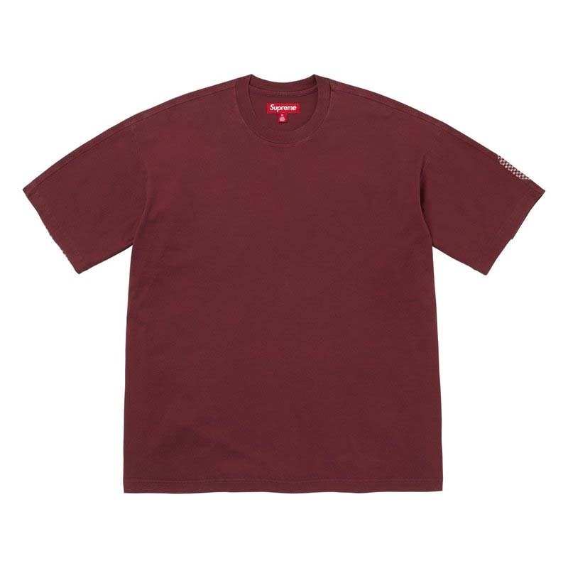 Supreme Checkerboard Intarsia S/S Top Burgundy 編花 短袖上衣 勃根地紅色 FW26KN30-BY [台灣現貨]