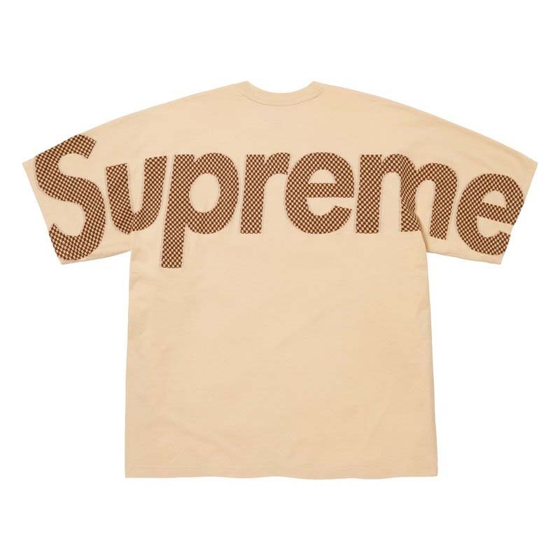 Supreme Checkerboard Intarsia S/S Top Light Tan 編花 短袖上衣 駝色 FW26KN30-LN [台灣現貨]