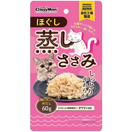 Cattyman 貓小食．清蒸雞肉絲 蟹肉味60g