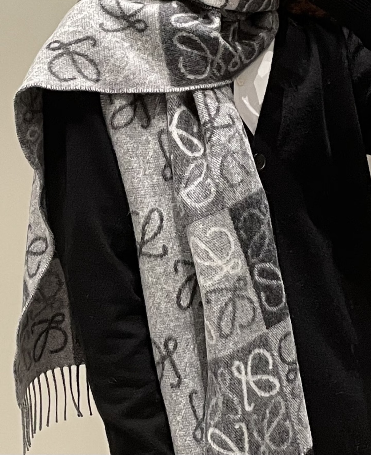 LOEWE Scarf in wool and cashmere