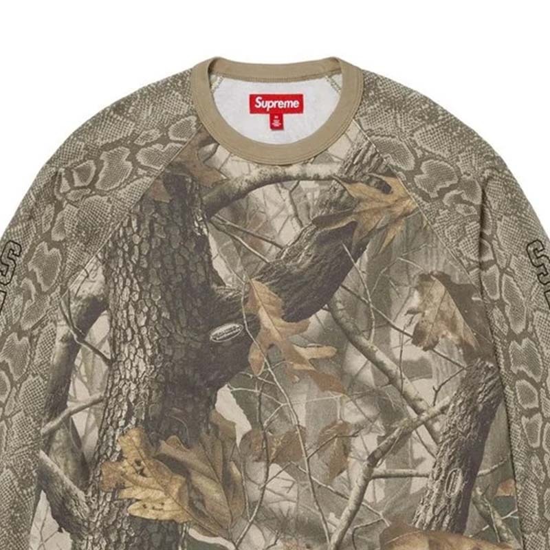 Supreme Wildlife Camo Raglan L/S Top 長袖上衣 枯枝迷彩 蛇紋 FW26KN31-RE [台灣現貨]