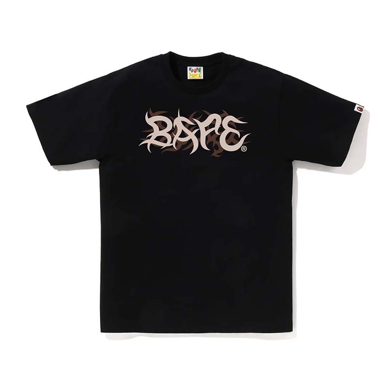 BAPE Trial Camo Logo Tee 男版 荊棘字體 短袖 黑色 RAY-188 [台灣現貨]