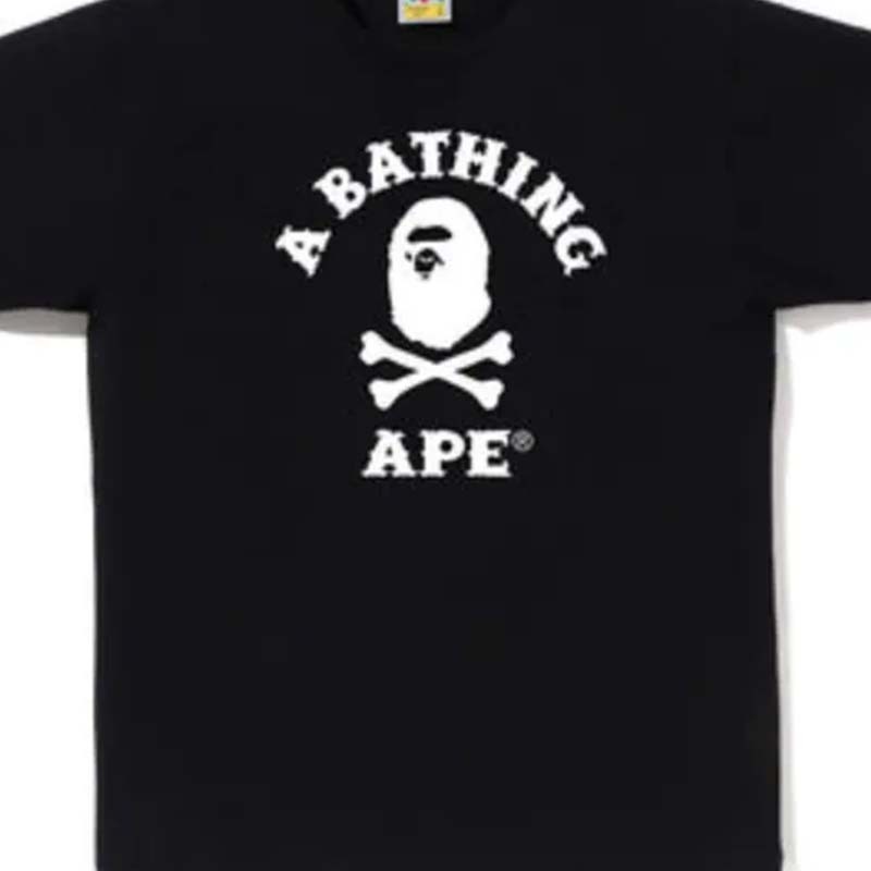 BAPE Captain Ape Crossbone Tee 男版 海盜骷髏猿人 短袖 黑色 RAY-192 [台灣現貨]