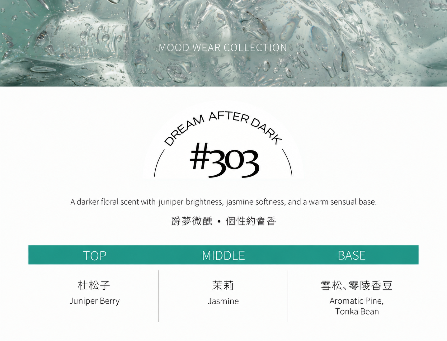 #303 DREAM AFTER DARK 爵夢微醺 淡香水100ml
