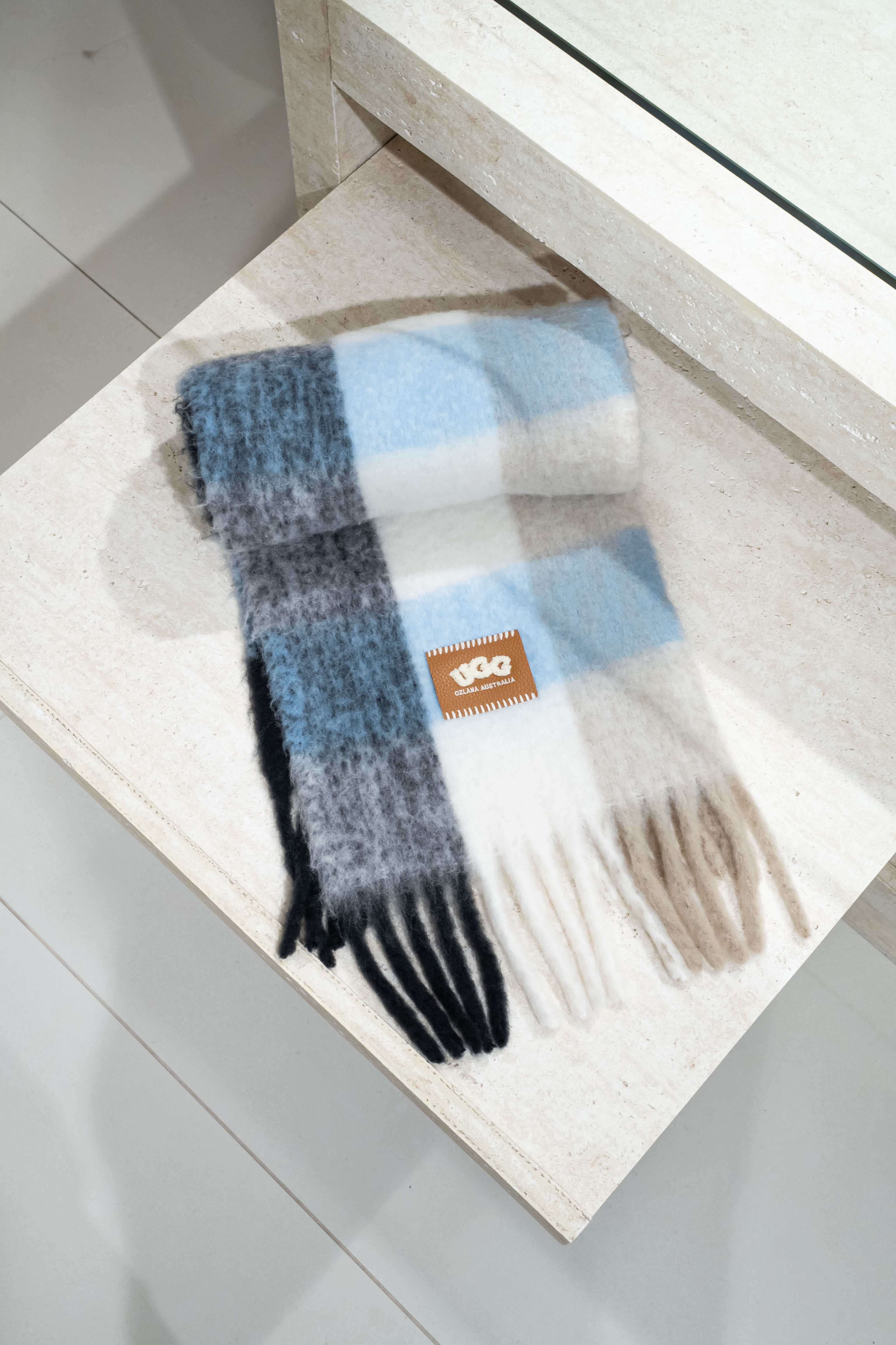 UGG Ozlana 26AW Scarf 頸巾 Glacier Sky