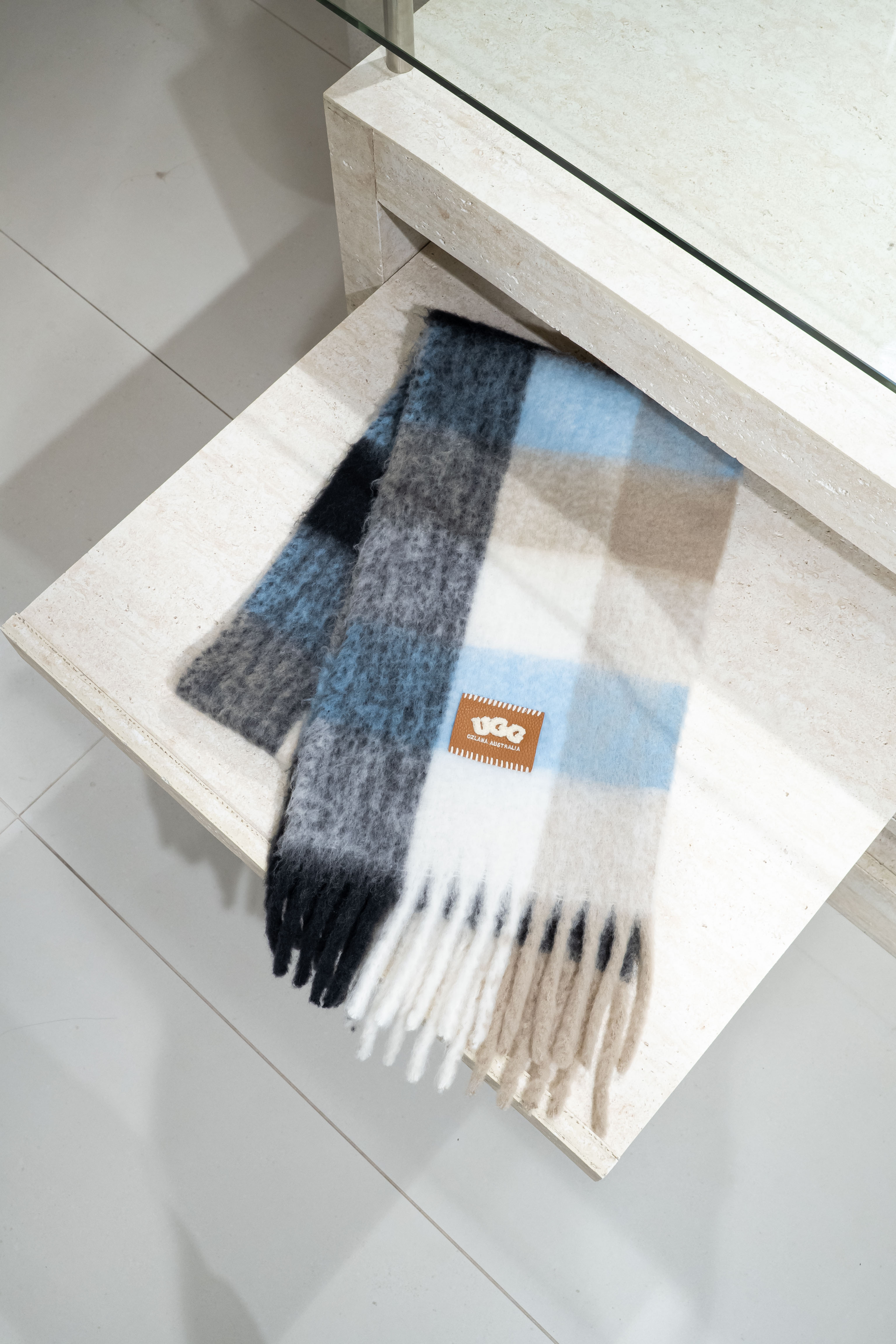 UGG Ozlana 26AW Scarf 頸巾 Glacier Sky