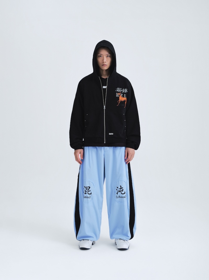 Wall Of Sound - 7:20/“ROLLERCOASTER” HELL ZIP UP HOODIE - BLACK