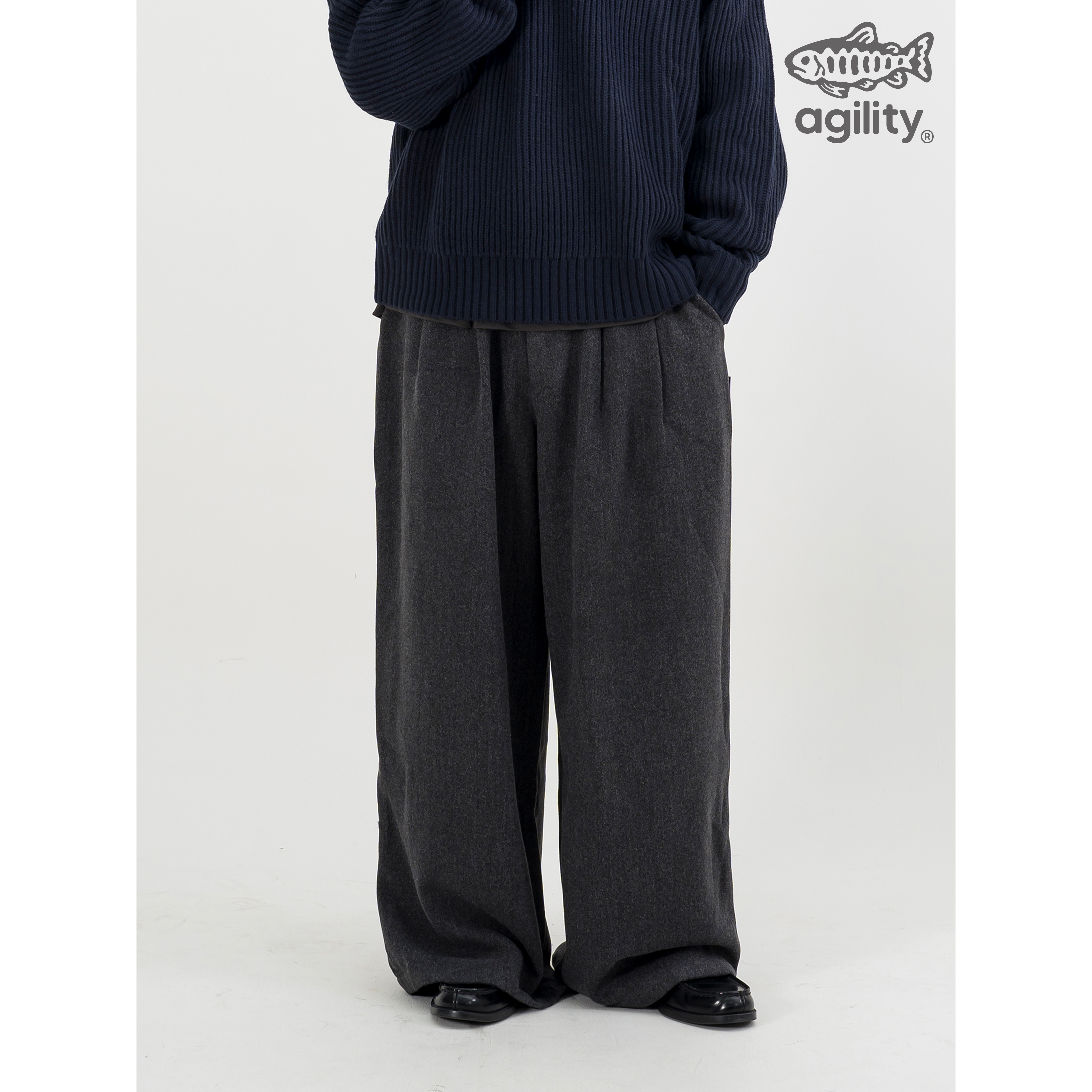 AGILITY Wool Blend Wide Leg Pants 混紗羊毛 闊腿 西裝長褲 [P30]